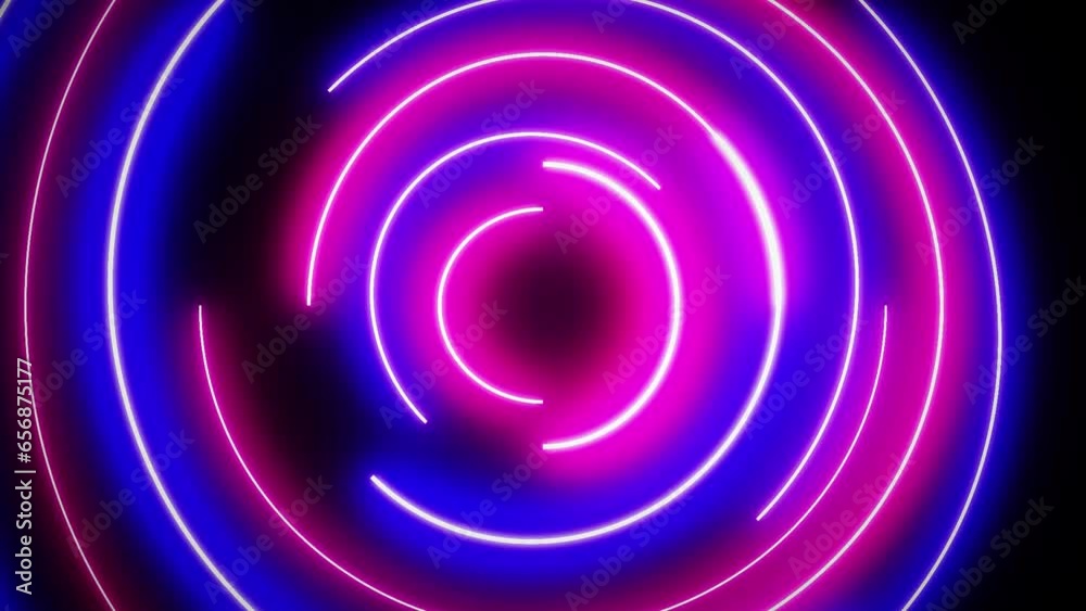 Neon flash light structures. Trendy neon glow lines form pattern and construction in mirror tunnel. Neon flash light structures. Trendy neon glow lines form pattern and construction in mirror tunnel.