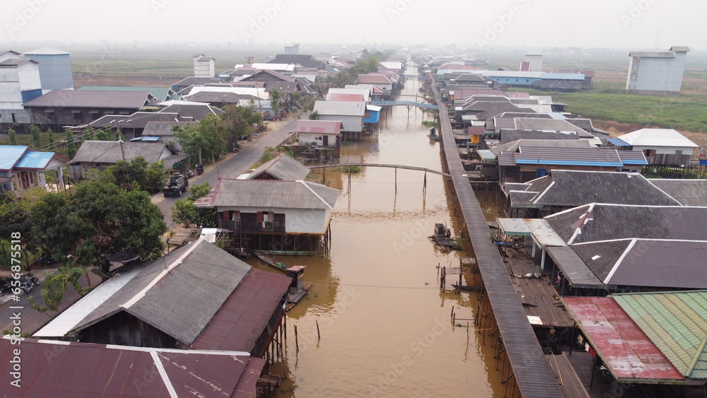 Fototapeta premium Nagara Village in South Kalimantan