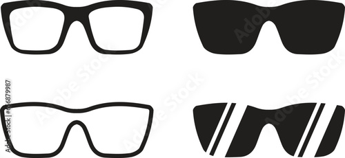 Vector realistic isolated glasses on the transparent background.
