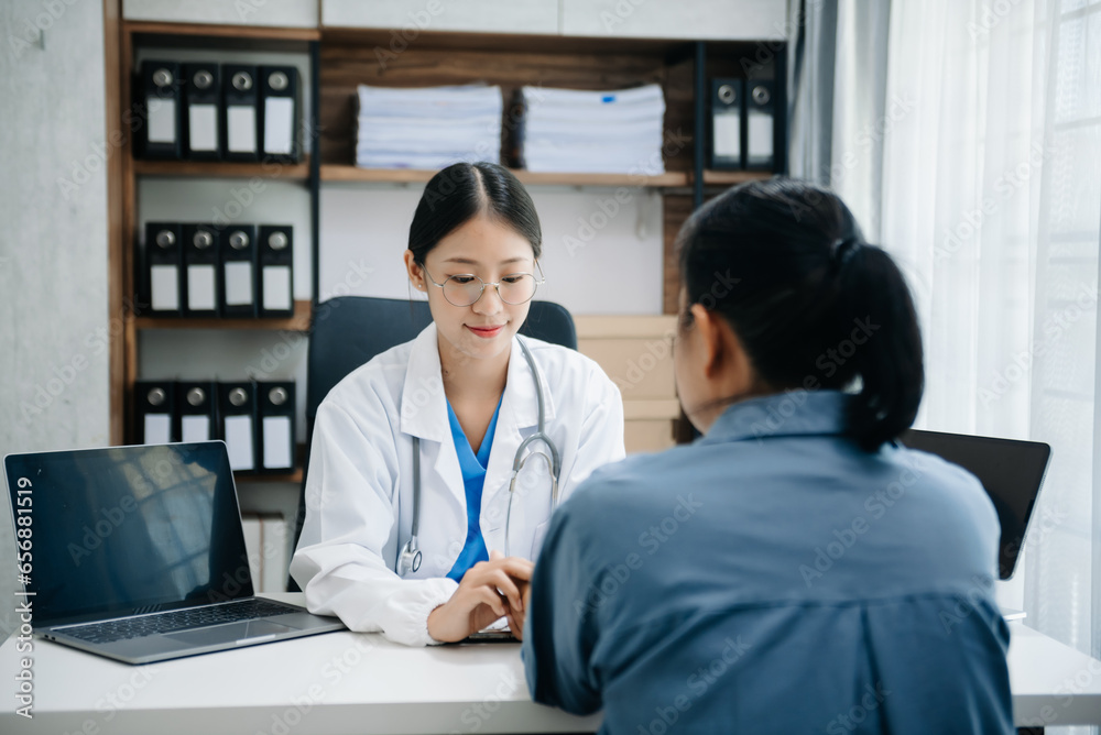 The doctor holds the patient’s. hand Healthcare and medical concept. In hospital. The doctor holds the patient’s. hand Healthcare and medical concept. In hospital.