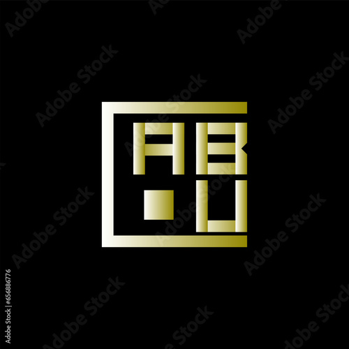 ABU letter logo abstract creative design. ABU unique design, ABU minimalist element design.	