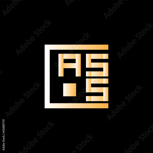 ASS letter logo abstract creative design. ASS unique design, ASS minimalist element design.	