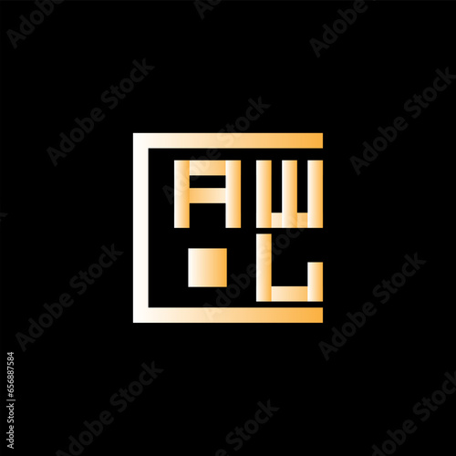 AWL letter logo abstract creative design. AWL unique design, AWL minimalist element design.	