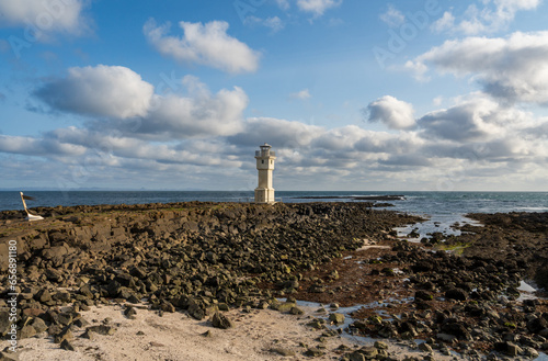 Old Akranes Lighthouse in Iceland