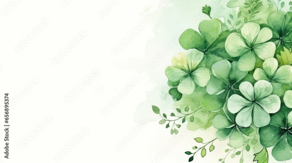 Greeting card template without text, watercolor Greeting card template without text, watercolor