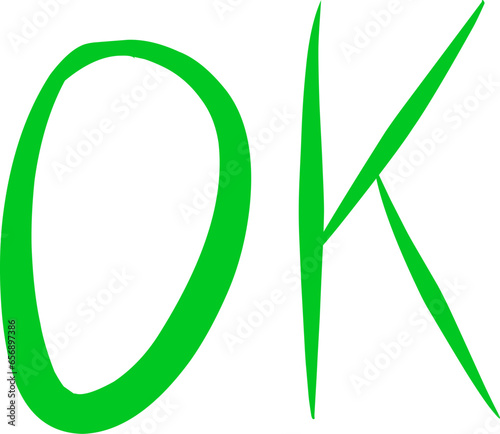 Hand writing green 
