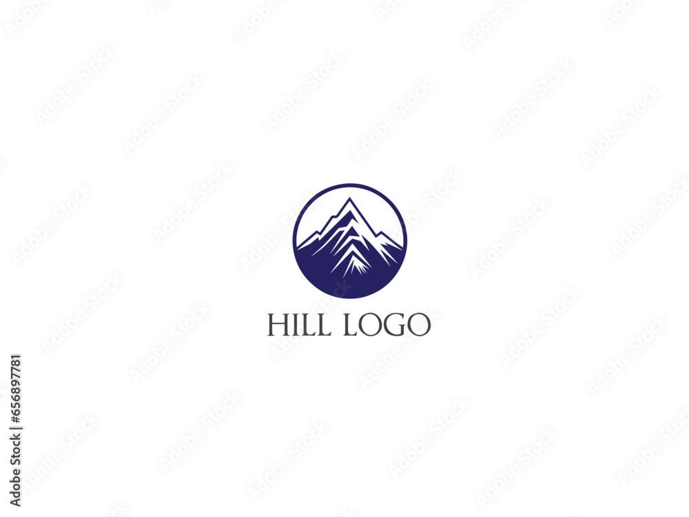 Hill logo design vector, vector and illustration, Hill logo design vector, vector and illustration,