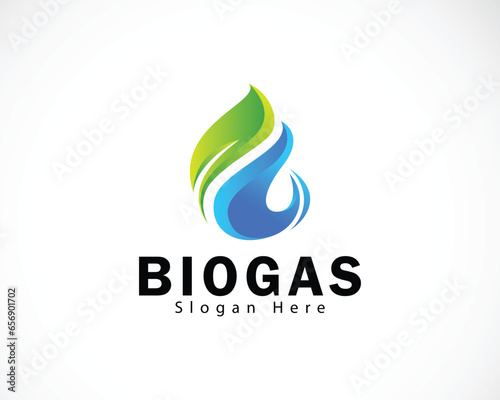 Gas and Oil Logo Template Design, Symbol, Icon leave nature concept