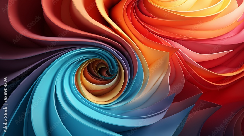 Gradien background and abstract spiral