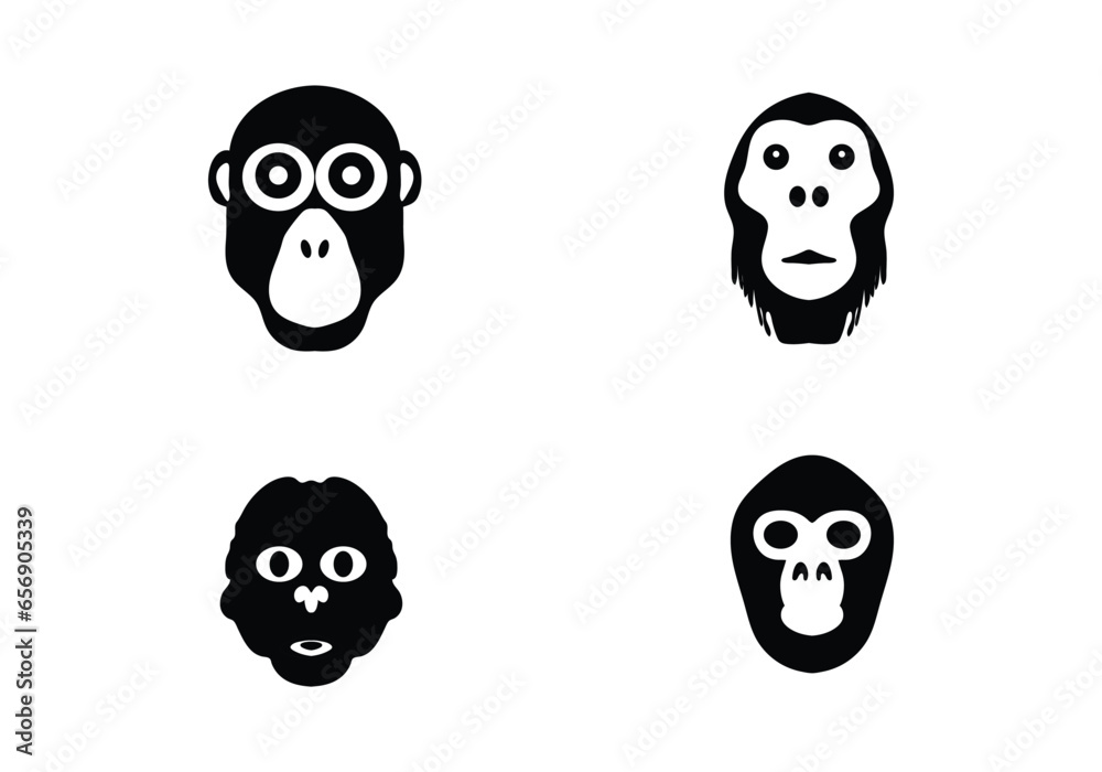 New stylish minimal animal icon illustration design New stylish minimal animal icon illustration design