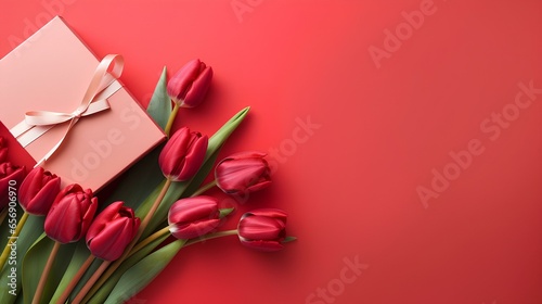 romantic valentines day background with love ai generated