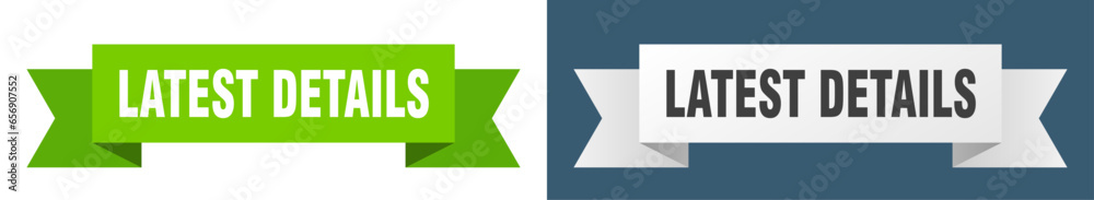 Fototapeta premium latest details ribbon. latest details isolated paper sign. banner