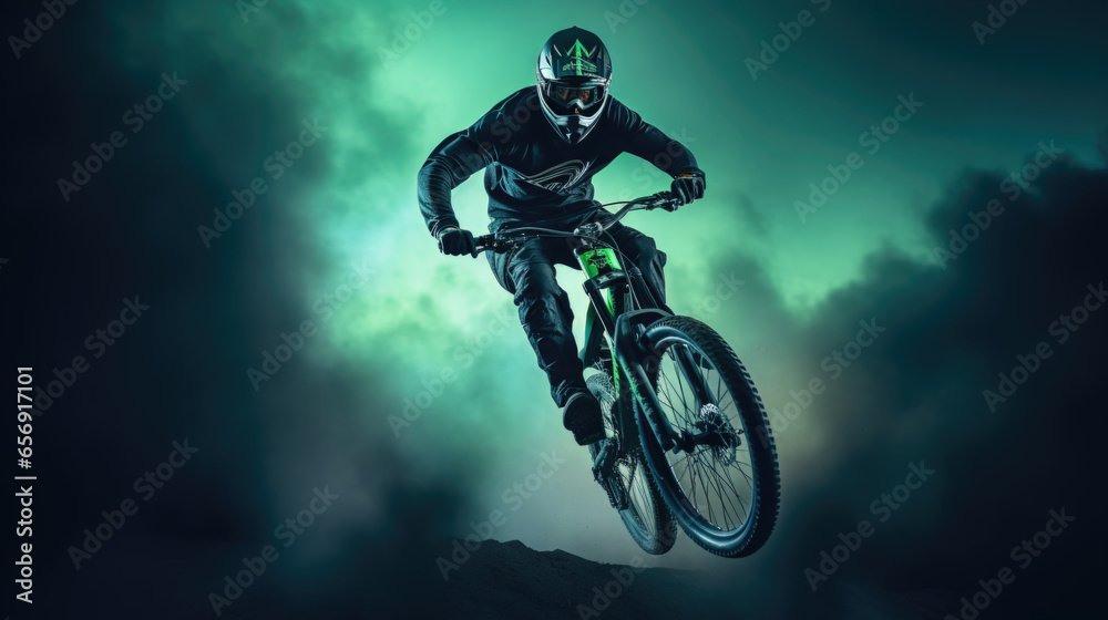 Gravity Defying Stunts and Tricks A Fearless BMX Rider in High Flying Action Gravity Defying Stunts and Tricks A Fearless BMX Rider in High Flying Action