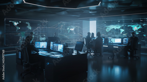 security professionals working together to protect sensitive data 