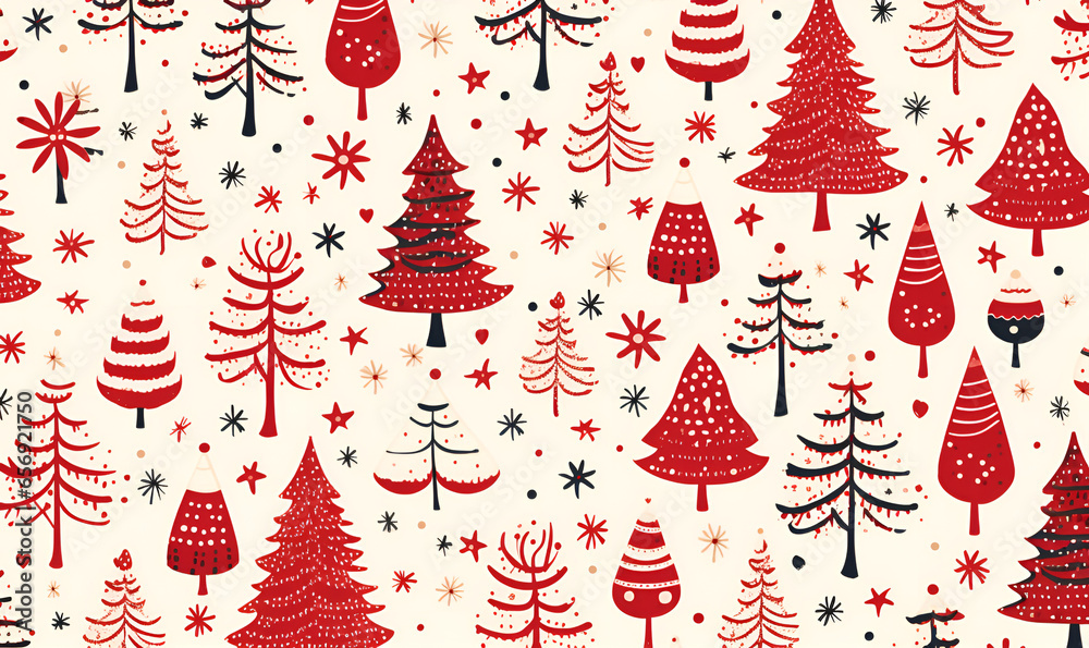 Pattern of Red and Black Trees Pattern of Red and Black Trees