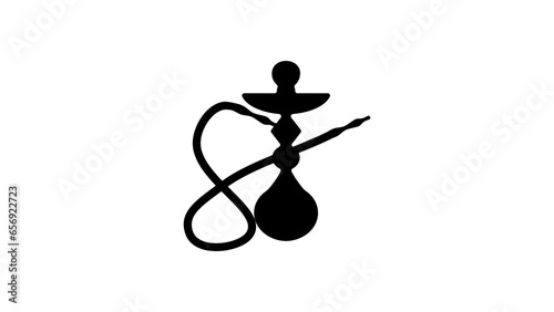 Hookah ( Water pipe) silhouette