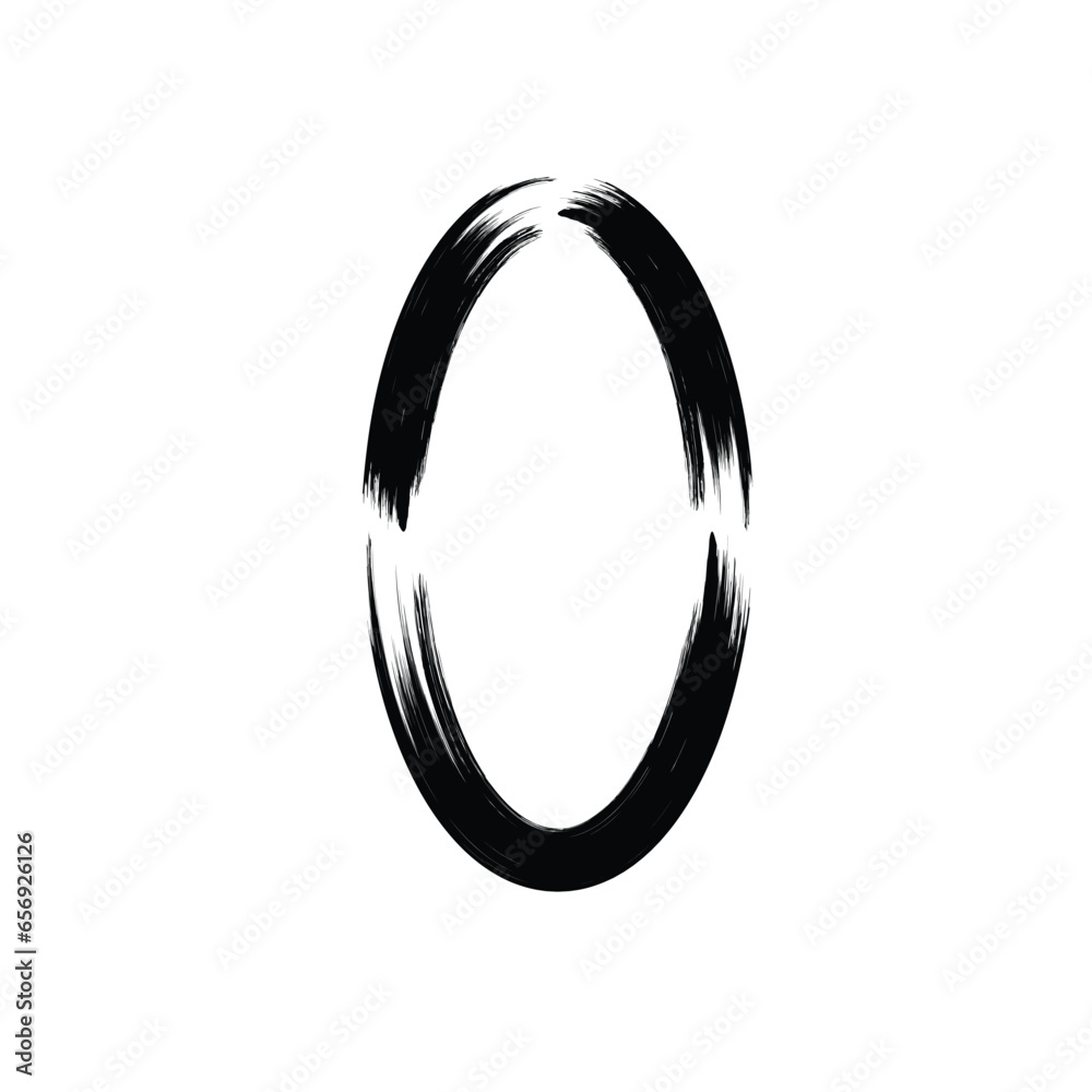 Hand Drawn Vertical Oval line Bold Stroke Shape Abstract rounded shape Hand Drawn Vertical Oval line Bold Stroke Shape Abstract rounded shape
