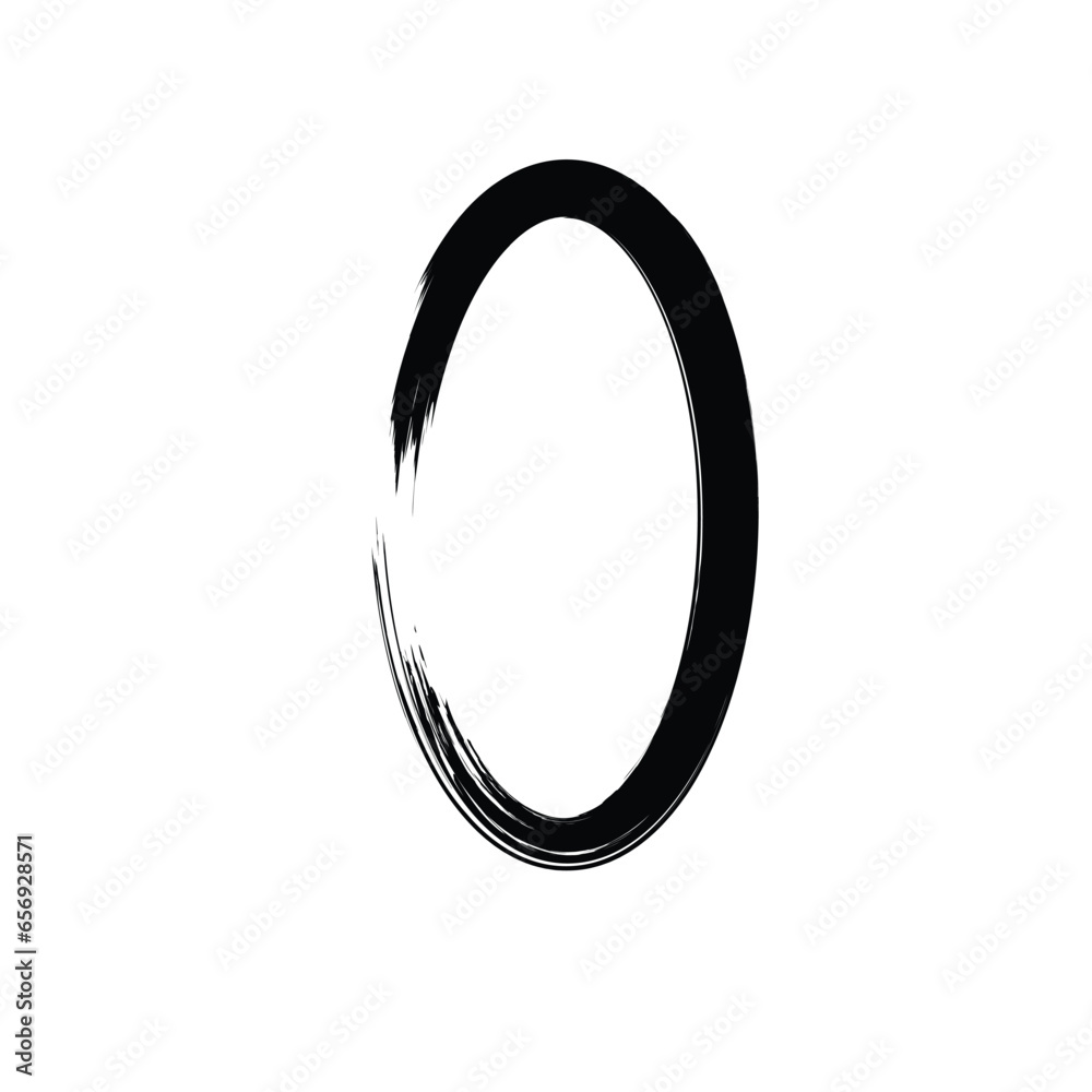 Hand Drawn Vertical Oval line Bold Stroke Shape Abstract rounded shape Hand Drawn Vertical Oval line Bold Stroke Shape Abstract rounded shape