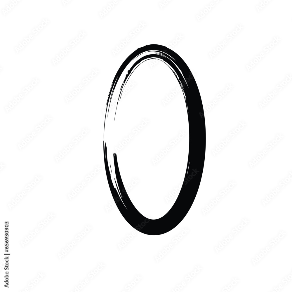 Hand Drawn Vertical Oval line Bold Stroke Shape Abstract rounded shape Hand Drawn Vertical Oval line Bold Stroke Shape Abstract rounded shape
