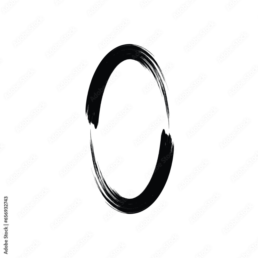 Hand Drawn Vertical Oval line Bold Stroke Shape Abstract rounded shape Hand Drawn Vertical Oval line Bold Stroke Shape Abstract rounded shape