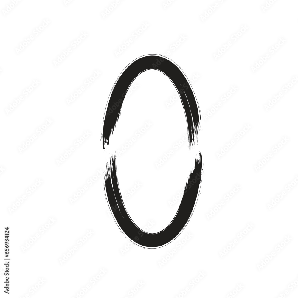 Hand Drawn Vertical Oval line Bold Stroke Shape Abstract rounded shape Hand Drawn Vertical Oval line Bold Stroke Shape Abstract rounded shape