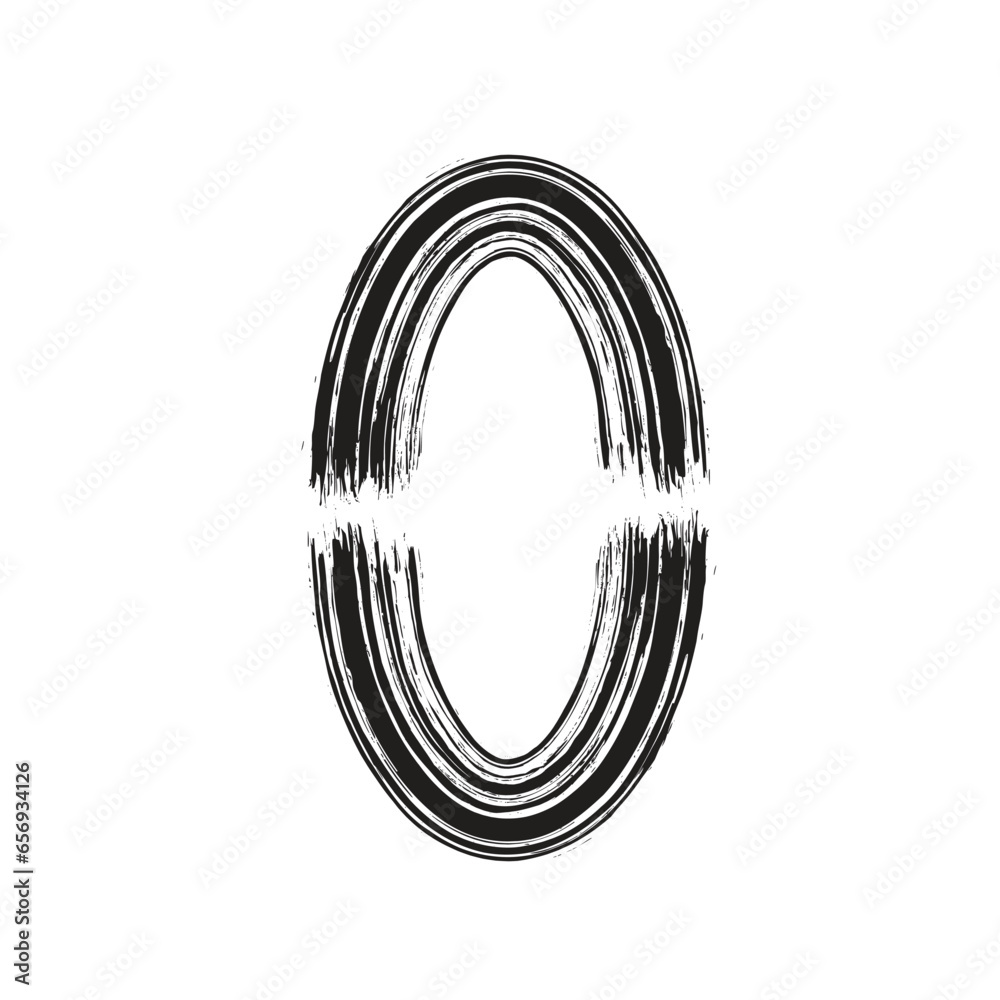 Hand Drawn Vertical Oval line Bold Stroke Shape Abstract rounded shape Hand Drawn Vertical Oval line Bold Stroke Shape Abstract rounded shape