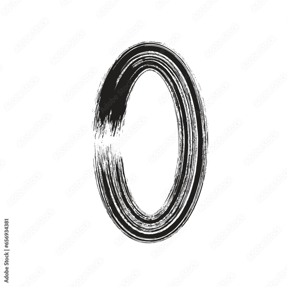 Hand Drawn Vertical Oval line Bold Stroke Shape Abstract rounded shape Hand Drawn Vertical Oval line Bold Stroke Shape Abstract rounded shape