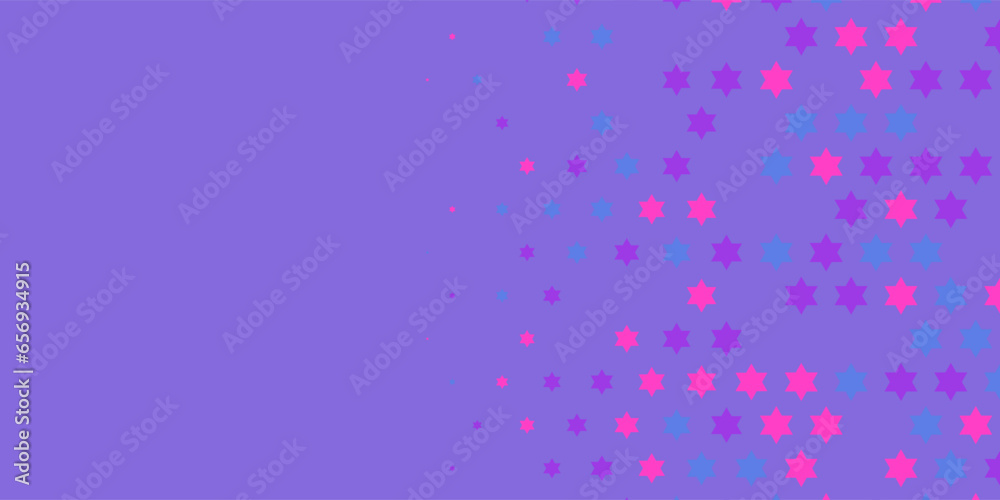 Stars wide banner Two Color Abstract Illustration background beautiful wallpaper of colorful multi sizes stars