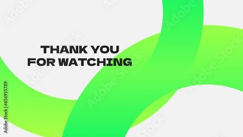 Thanks for Watching Intro or Outro for social media video. Minimalist thanks for watching.