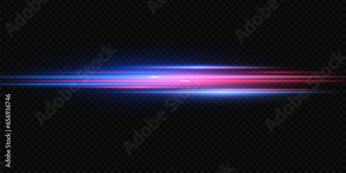 Neon speed lines. Dynamic light motion traces. Light trace wave, trace line.	