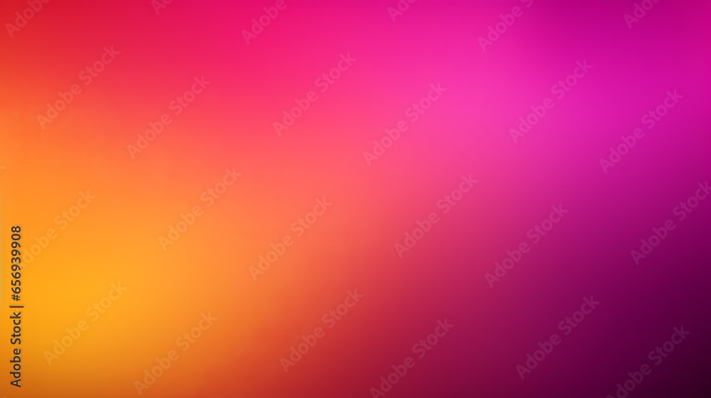 Vivid colors noise texture on dark grainy background: a vibrant color gradient of pink, yellow, magenta and purple for abstract header poster design - obrazy, fototapety, plakaty 