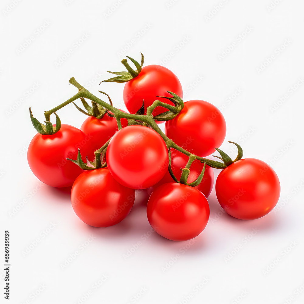 Cherry Tomatoes on a Clean White Background Cherry Tomatoes on a Clean White Background