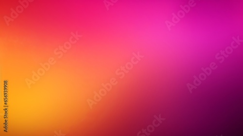 Vivid colors noise texture on dark grainy background: a vibrant color gradient of pink, yellow, magenta and purple for abstract header poster design