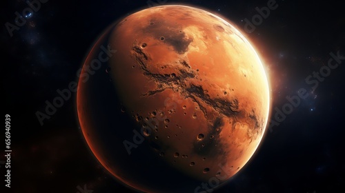 Planet mars from space: a stunning view of the red planet’s surface and atmosphere