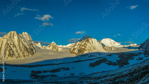 Altai Tavan Bogd, Mongolia highest reak photo
