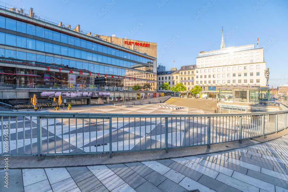 STOCKHOLM, SWEDEN JUNE 11, 2022 Stockholm City Theatre and the City