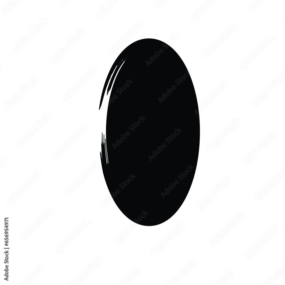 Grunge Vertical Oval Shape Filled Abstract rounded shape Grunge Vertical Oval Shape Filled Abstract rounded shape