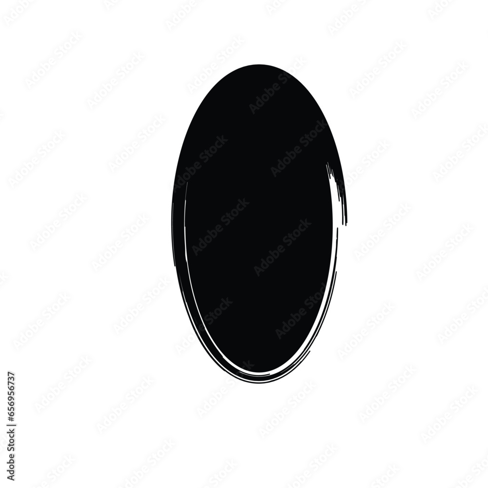 Grunge Vertical Oval Shape Filled Abstract rounded shape Grunge Vertical Oval Shape Filled Abstract rounded shape