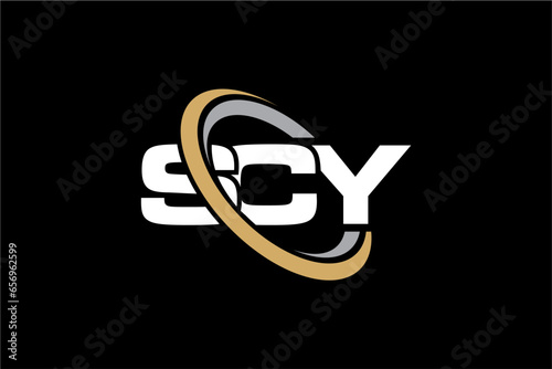 scy creative letter logo design vector icon illustration