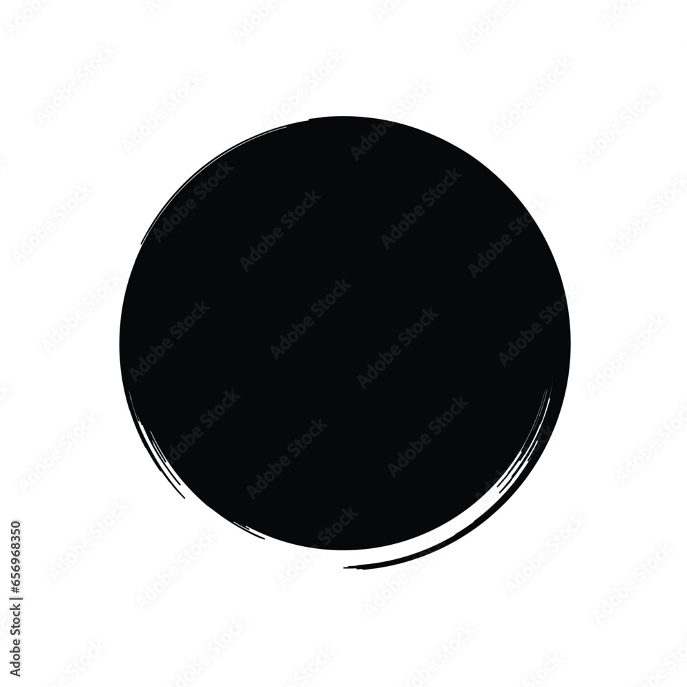 Grunge Circle Shape Filled Abstract rounded shape Grunge Circle Shape Filled Abstract rounded shape