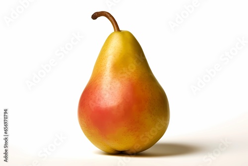 Juicy pear, Sweet, advertising banner isolated on white background,