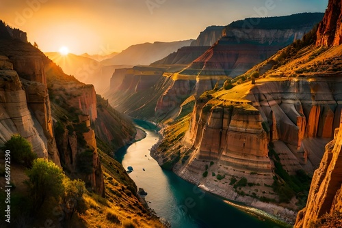 grand canyon at sunrise photo