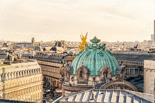 France, Ile-De-France, Paris, Dome of Palais Garnier opera house photo