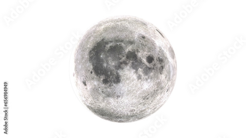 moon on transparent background, png format