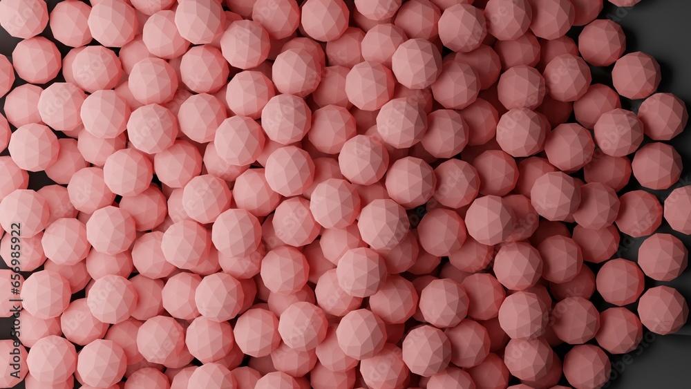 close up of faceted 3d spheres made in blender close up of faceted 3d spheres made in blender