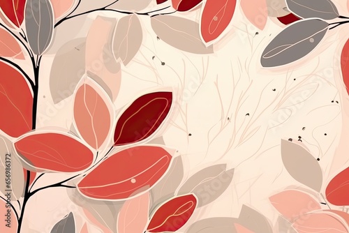Nature's harmony in leaf pattern design for your project