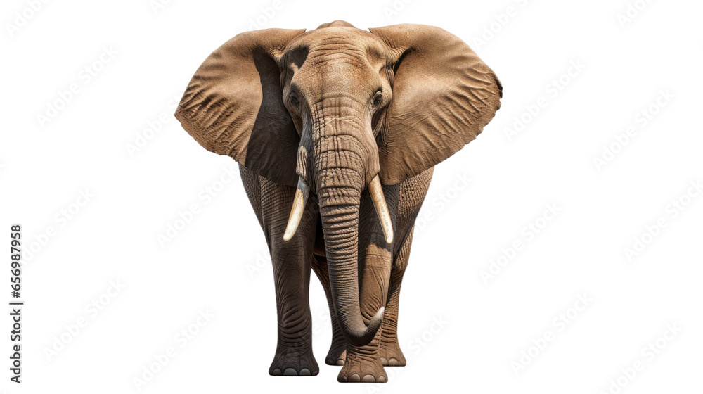 asian elephant isolated on transparent background