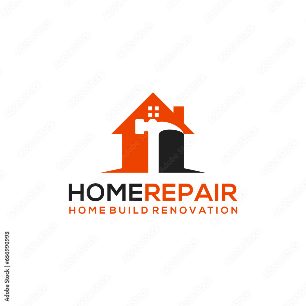 Fototapeta premium Illustration vector graphic of Construction, home repair, and Building Concept Logo Home Service Design Real Estate template