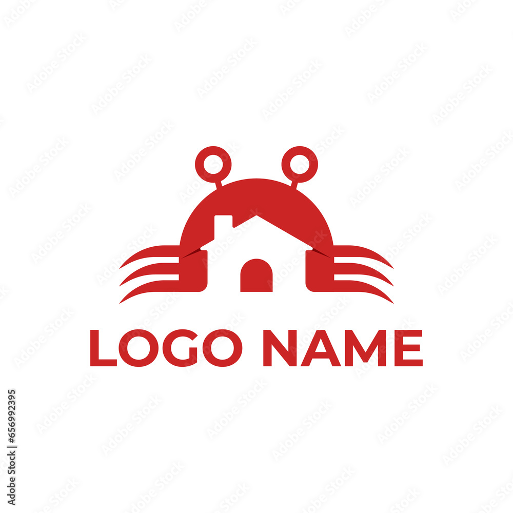 crab house negative space logo crab house negative space logo
