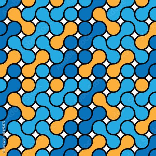 seamless pattern with geometric shape